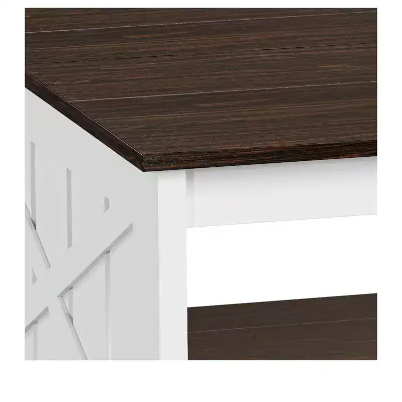 Table basse avec rangement Table basse de ferme Table basse en bois carrée de salon avec compartiment de rangement semi-ouvert