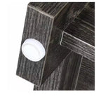Table basse avec rangement Table basse de ferme Table basse en bois carrée de salon avec compartiment de rangement semi-ouvert