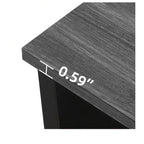 Table basse avec rangement Table basse de ferme Table basse en bois carrée de salon avec compartiment de rangement semi-ouvert