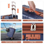Bagage cabine rigide 24 pouces avec roues pivotantes, valise légère extensible avec cadenas TSA, bagage cabine rigide durable