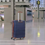 Bagage cabine rigide 24 pouces avec roues pivotantes, valise légère extensible avec cadenas TSA, bagage cabine rigide durable