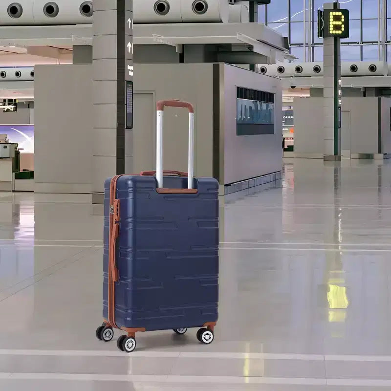 Bagage cabine rigide 24 pouces avec roues pivotantes, valise légère extensible avec cadenas TSA, bagage cabine rigide durable