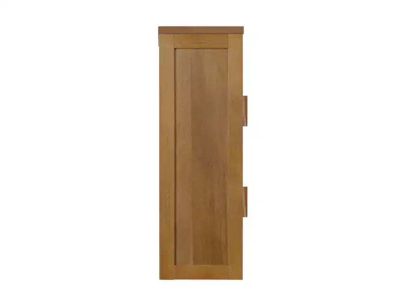 Meuble Haut de Salle de Bain 2 Portes avec Accents en Bois Massif et Rotin Naturel Hatteras Modern Boho - Teamson Home