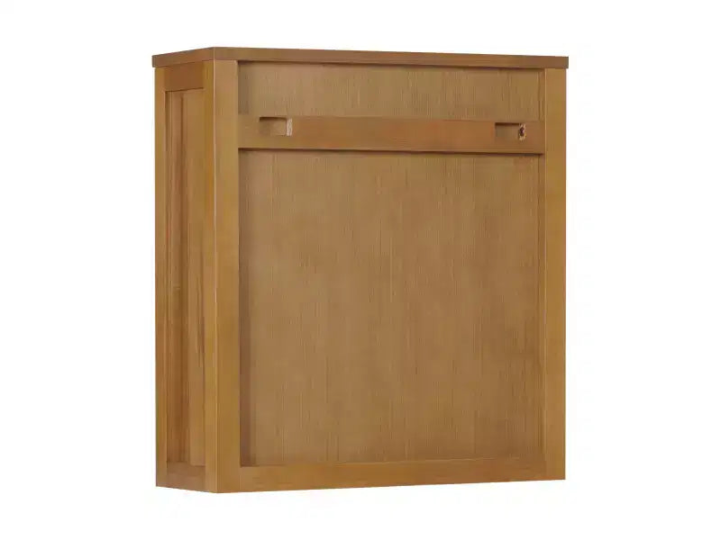 Meuble Haut de Salle de Bain 2 Portes avec Accents en Bois Massif et Rotin Naturel Hatteras Modern Boho - Teamson Home