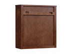 Meuble Haut de Salle de Bain 2 Portes avec Accents en Bois Massif et Rotin Naturel Hatteras Modern Boho - Teamson Home