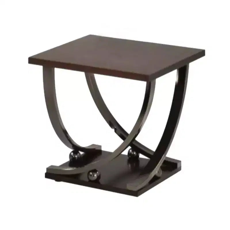Table d'appoint en bois et métal Royal Hampton avec pieds galbés