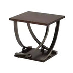 Table d'appoint en bois et métal Royal Hampton avec pieds galbés