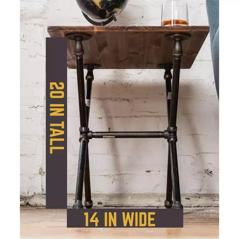 Table d'appoint croisée par PIPE DECOR