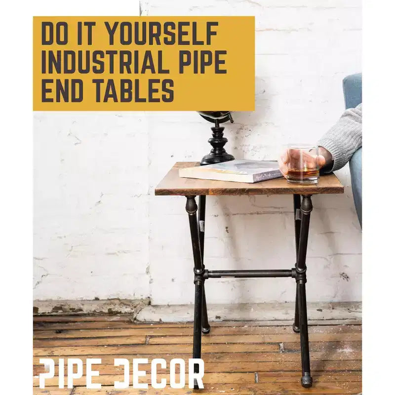 Table d'appoint croisée par PIPE DECOR