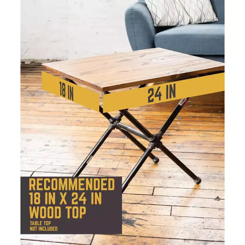 Table d'appoint croisée par PIPE DECOR