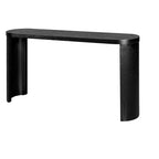 Okak Table d'entrée minimaliste 60 pouces avec pieds incurvés, longue console avec plateau épais, table d'appoint pour salon, couloir