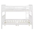 Lit superposé en bois deux places avec garde-corps de sécurité et échelle robuste pour chambres à coucher, chambres d'amis et dortoirs.