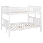 Lit superposé en bois deux places avec garde-corps de sécurité et échelle robuste pour chambres à coucher, chambres d'amis et dortoirs.
