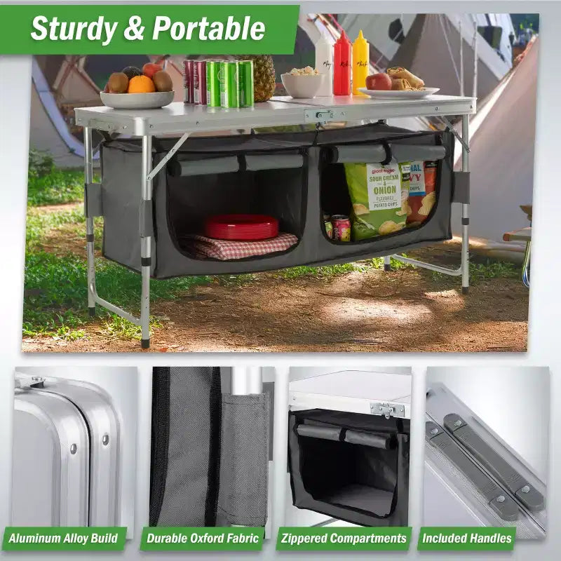 Table de camping pliante portable Wakeman Outdoors