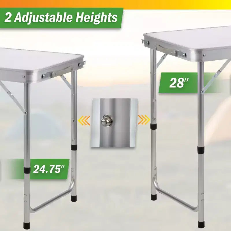 Table de camping pliante portable Wakeman Outdoors