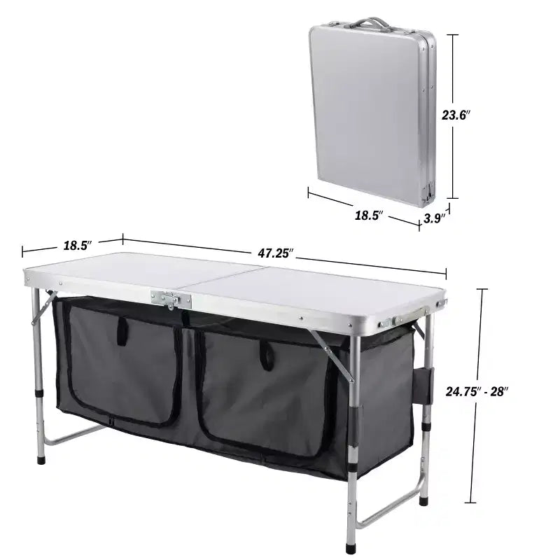 Table de camping pliante portable Wakeman Outdoors