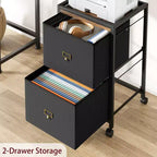 Meuble de classement mobile, meuble de classement moderne avec roulettes, rangement en tissu sous le bureau, support d'imprimante roulant, armoire à documents