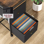 Meuble de classement mobile, meuble de classement moderne avec roulettes, rangement en tissu sous le bureau, support d'imprimante roulant, armoire à documents