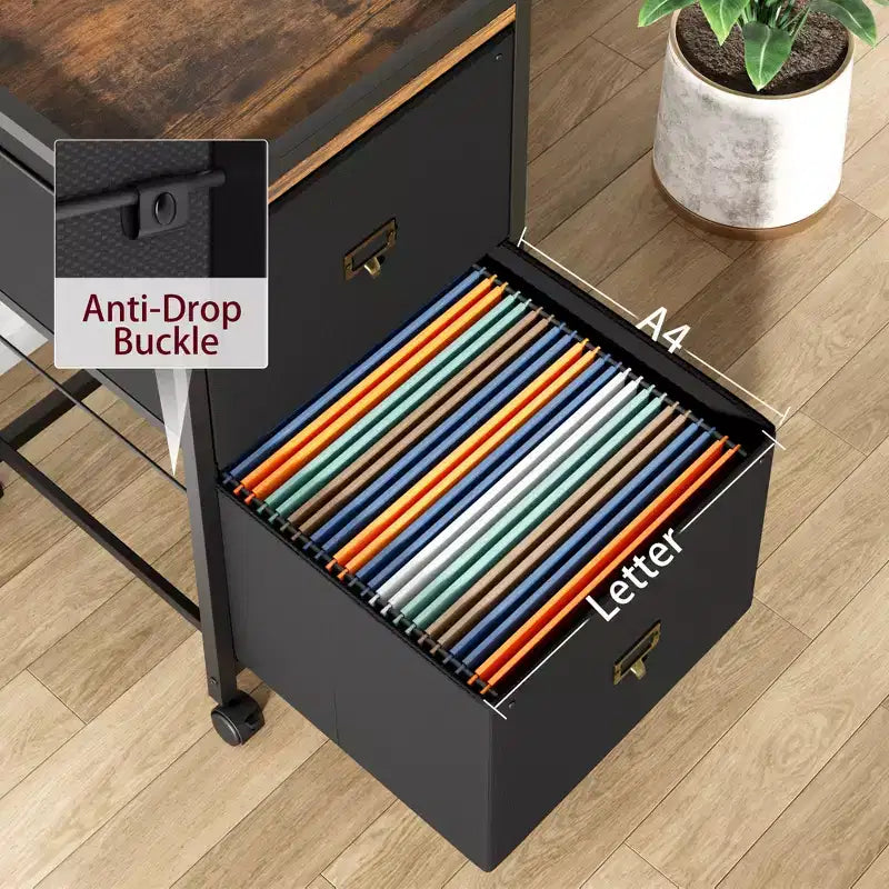 Meuble de classement mobile, meuble de classement moderne avec roulettes, rangement en tissu sous le bureau, support d'imprimante roulant, armoire à documents