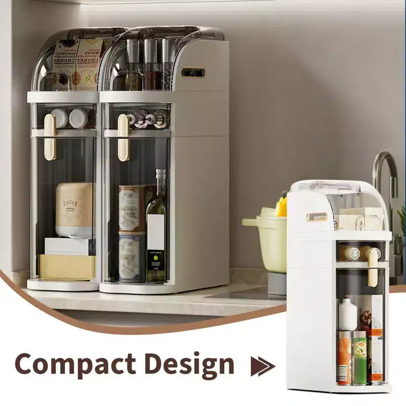 Meuble de rangement de salle de bain fin COZONY avec tiroirs et boîte à mouchoirs, organisateur sur roulettes étroit et étanche pour petit espace, buanderie, salon