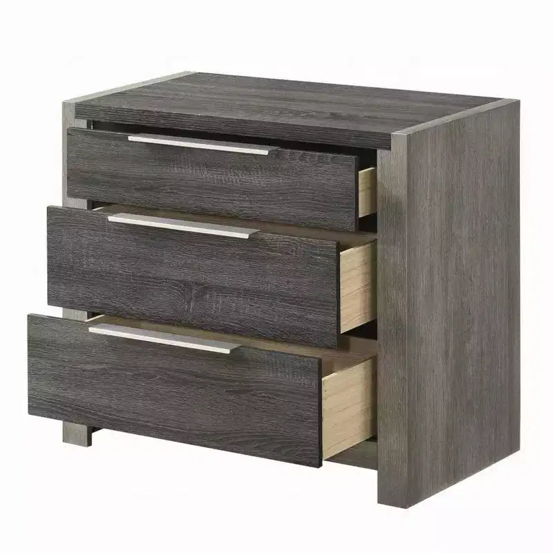 Table de chevet Royal Hampton, 30 pouces, 5 tiroirs de rangement avec poignées métalliques