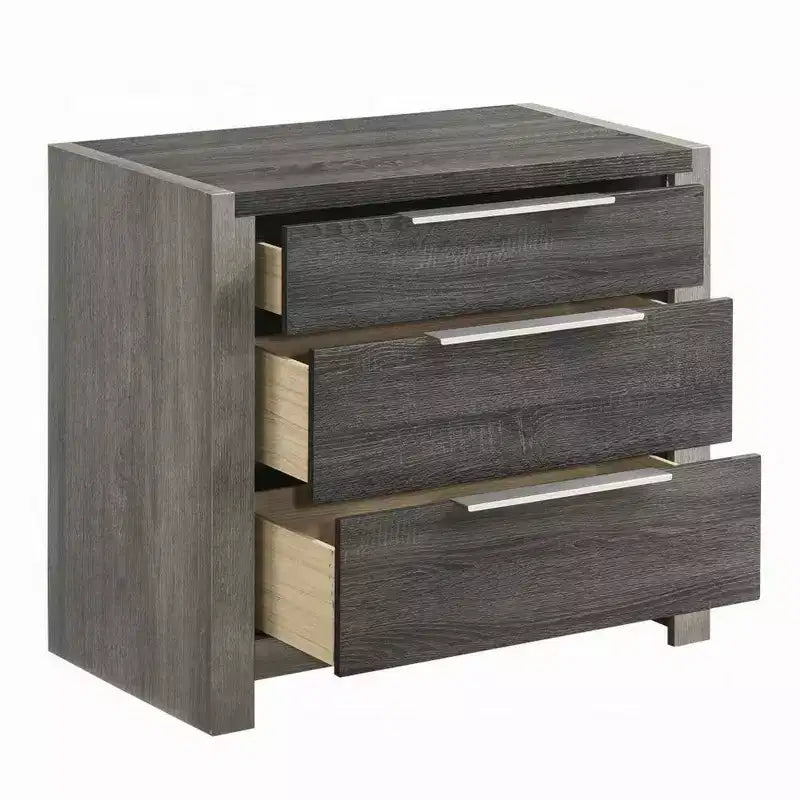 Table de chevet Royal Hampton, 30 pouces, 5 tiroirs de rangement avec poignées métalliques