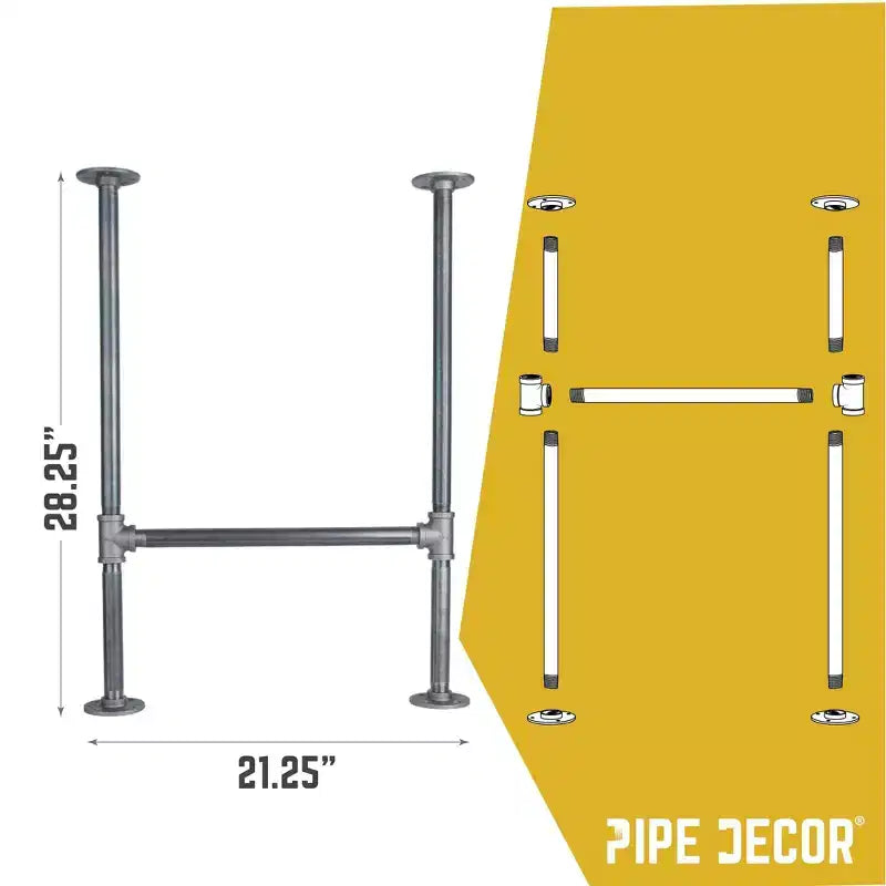 Pieds de bureau de 1,9 cm de haut - Lot de 2