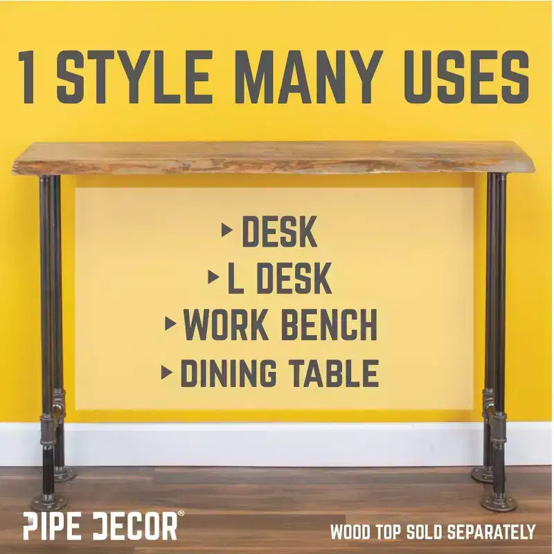 Pieds de bureau de 1,9 cm de haut - Lot de 2