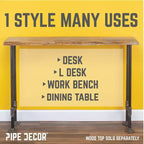 Pieds de bureau de 1,9 cm de haut - Lot de 2
