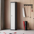 71 Metal Lockers for Employees, 3-Tier Clothing Coat Steel Locker Cabinet Storage Lockers, Freestanding Wardrobe for Home Office Gym School Garage