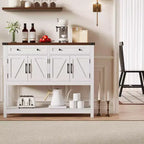 COZONY 47.2 Buffet de Rangement avec Tiroirs, Portes Coulissantes et Étagères, Table d'Entrée, Buffet Étroit Moderne pour Salle à Manger