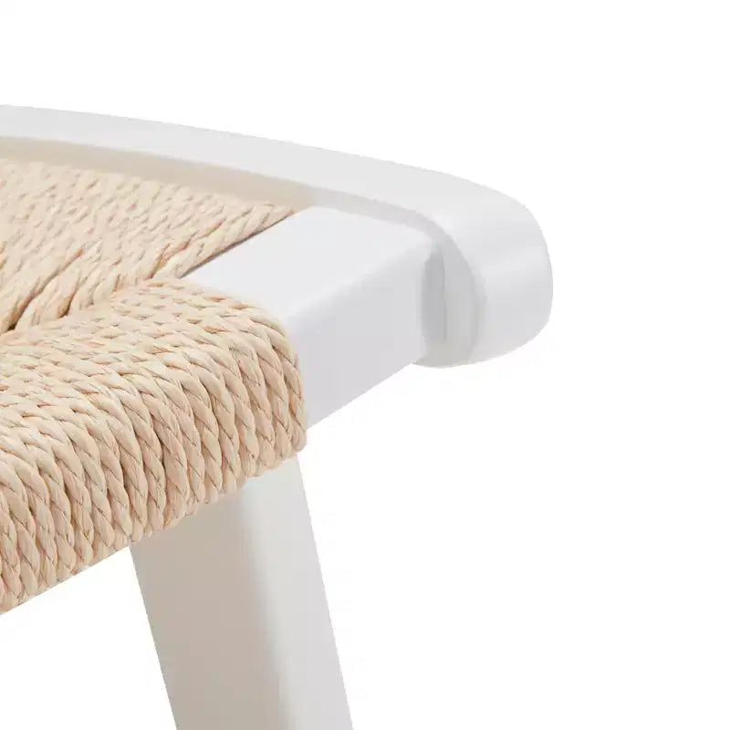 Fauteuil d'appoint scandinave en corde de papier tressée Harvey de GDFStudio