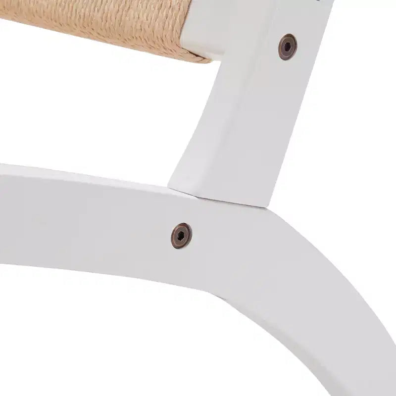 Fauteuil d'appoint scandinave en corde de papier tressée Harvey de GDFStudio