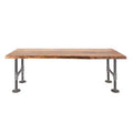 RESTORE Sunset Cedar Solid Live Edge Wood Accent Bench by Pipe Decor