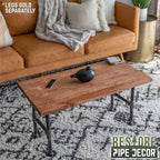 Dessus de table basse en bois massif Sunset Cedar RESTORE par Pipe Decor