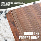 Dessus de table basse en bois massif Sunset Cedar RESTORE par Pipe Decor