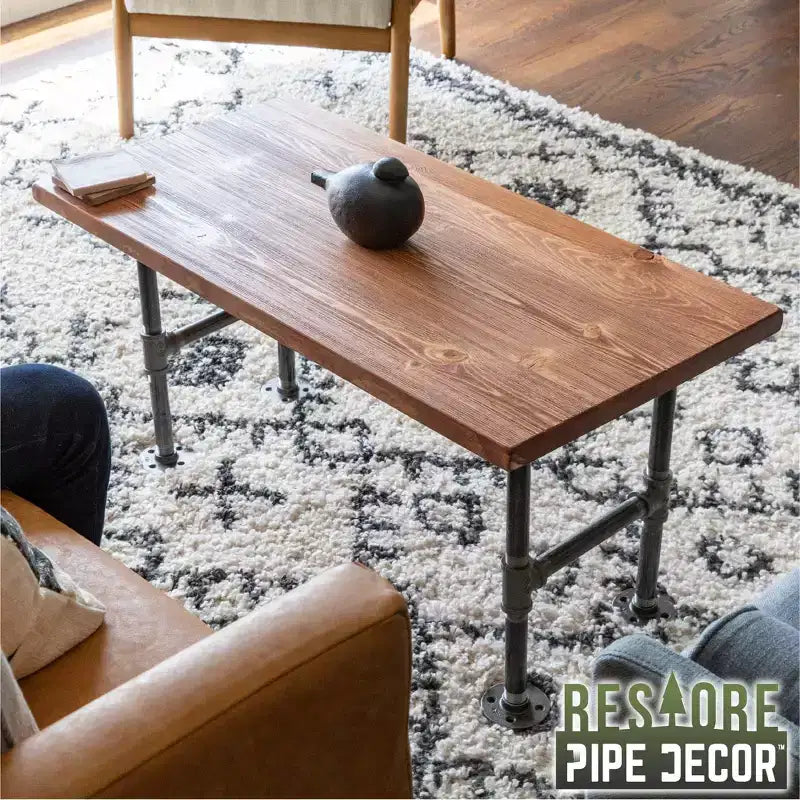 Dessus de table basse en bois massif Sunset Cedar RESTORE par Pipe Decor