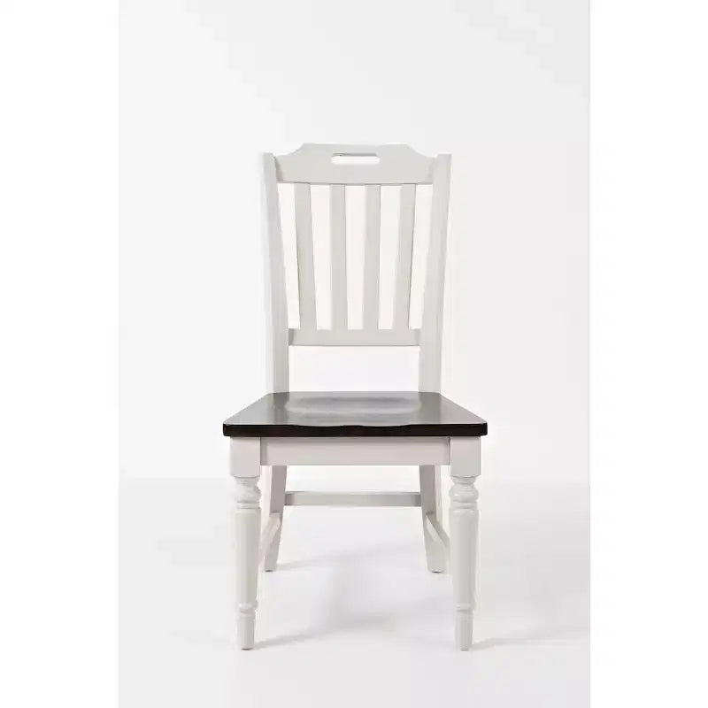 Jofran,Orchard Park Farmhouse Solid Rubberwood Slatback Chair (Set of 2)