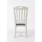 Jofran, chaise à dossier latté en bois d'hévéa massif Orchard Park Farmhouse (lot de 2)