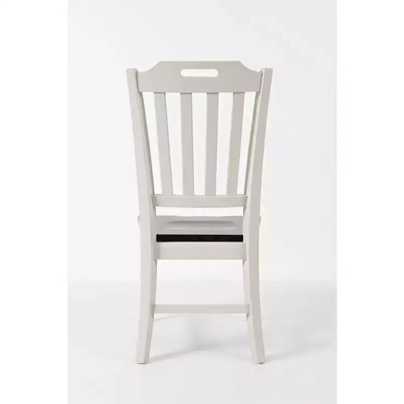 Jofran, chaise à dossier latté en bois d'hévéa massif Orchard Park Farmhouse (lot de 2)