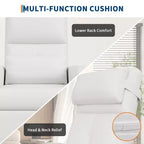 Fauteuil inclinable, fauteuil inclinable réglable, canapé ergonomique surrembourré, dossier haut, assise rembourrée, 2 poches latérales, siège de cinéma maison pour salon