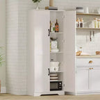Meuble de cuisine, armoire de rangement autoportante blanche, 60 placards, meuble de rangement haut de salle de bain