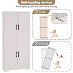 Meuble de cuisine, armoire de rangement autoportante blanche, 60 placards, meuble de rangement haut de salle de bain