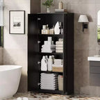 Meuble de cuisine, armoire de rangement autoportante blanche, 60 placards, meuble de rangement haut de salle de bain