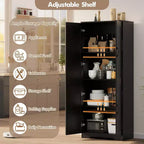 Meuble de cuisine, armoire de rangement autoportante blanche, 60 placards, meuble de rangement haut de salle de bain