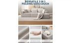 Canapé modulaire GustoWave 108 avec méridienne | Canapé en L moelleux et compressé pour salon | Design convertible, Beige