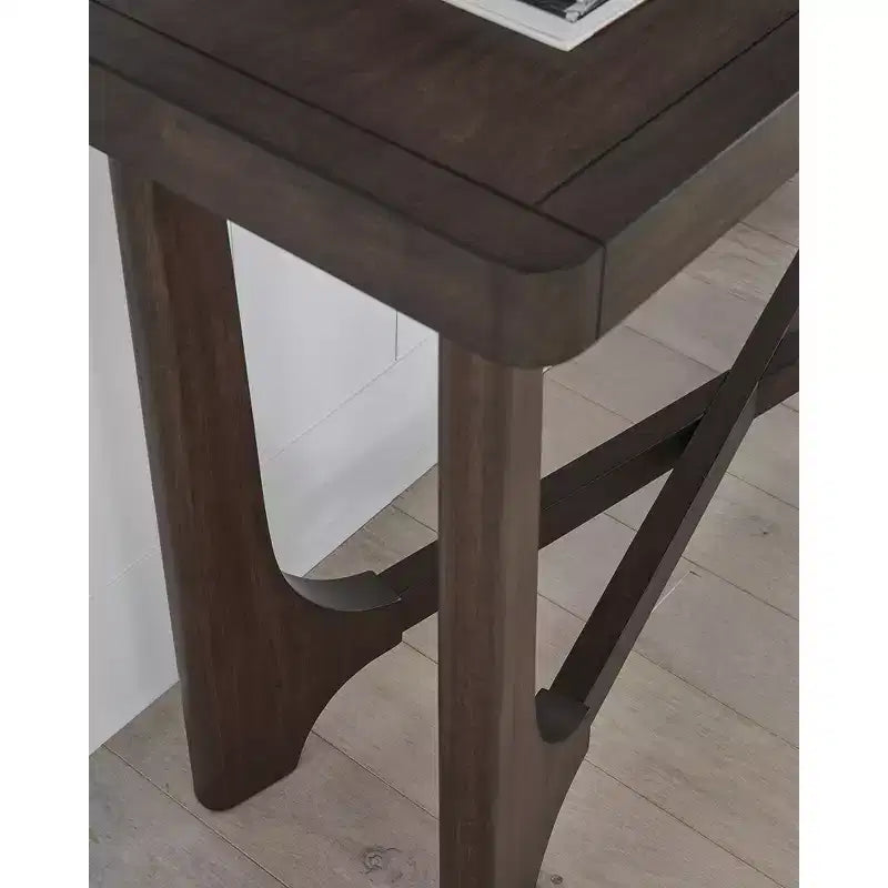 Signature Design by Ashley Korestone - Table console de canapé, marron foncé, table console d'entrée contemporaine