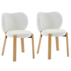 Fauteuil de coiffeuse en tissu Teddy pelucheux, jolies chaises de bureau avec dossier, chaise d'appoint roulante rembourrée pour salon/salle de maquillage/chambre à coucher