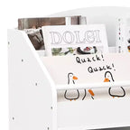 Étagère à livres pour enfants avec rangement de jouets, bibliothèque en bois pour tout-petits, chambres d'enfants et salles de jeux
