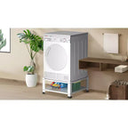 Piédestal de buanderie avec étagère de rangement pour machine à laver, rehausseur universel en acier robuste pour machine à laver, support de base pour machine à laver capacité de 360 kg